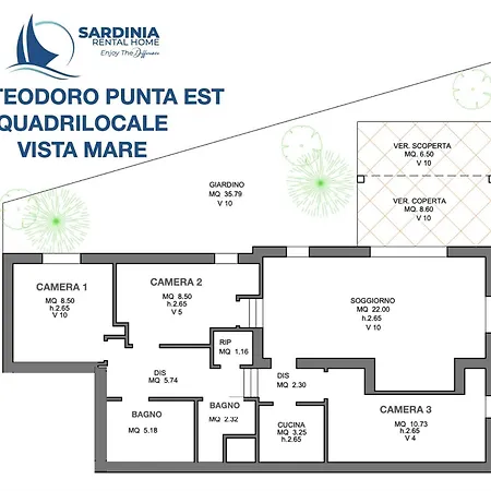 Punta Est - Quadri Orione Vista Mare Totale